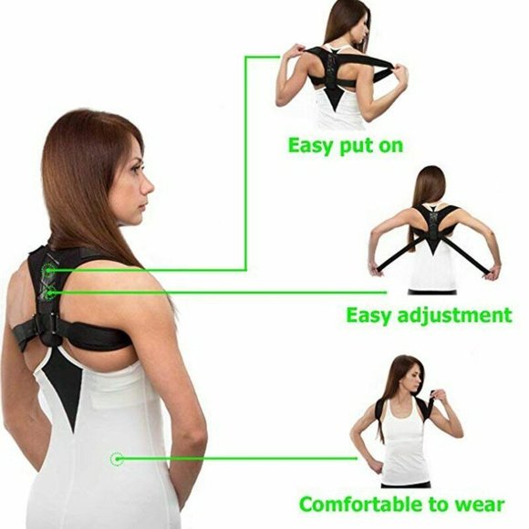 POSTURE CORRECTOR Brace Support Belt Adjustable - Picture 6 of 9